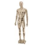 Male Full Body Mannequin Chrome