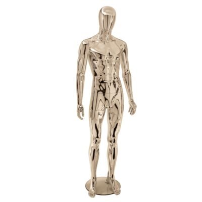 Male Full Body Mannequin Chrome