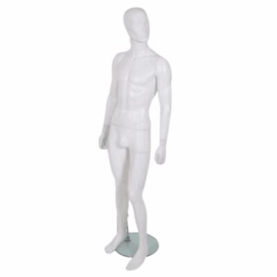 Male Full Body Mannequin Matt White