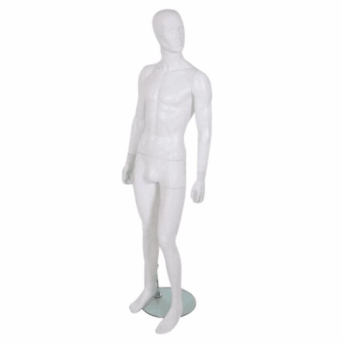 Male Full Body Mannequin Matt White