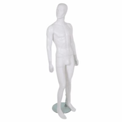 Male Full Body Mannequin Matt White
