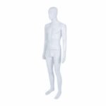 Male Full Body Mannequin Gloss White