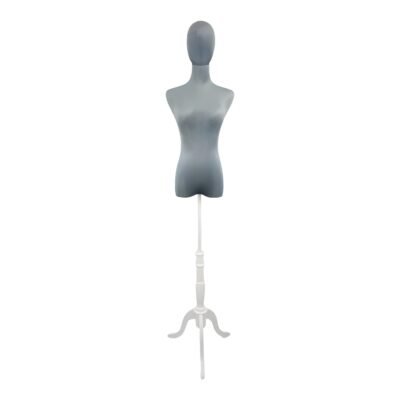 Premium Grey Velvet Female Torso