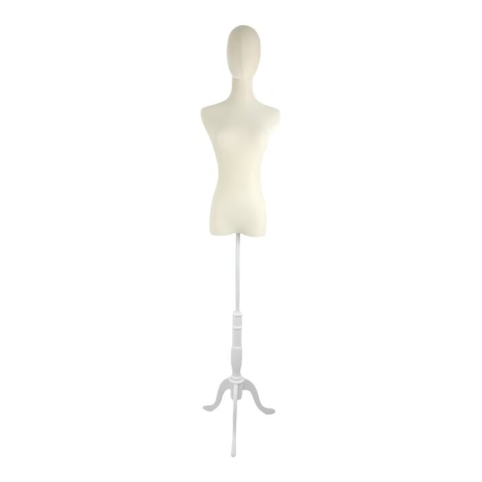 Premium Beige Velvet Female Torso