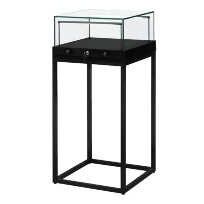 Black Glass Counter Display Case