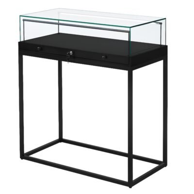 Black Glass Counter Display Case