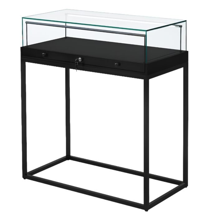 Black Glass Counter Display Case