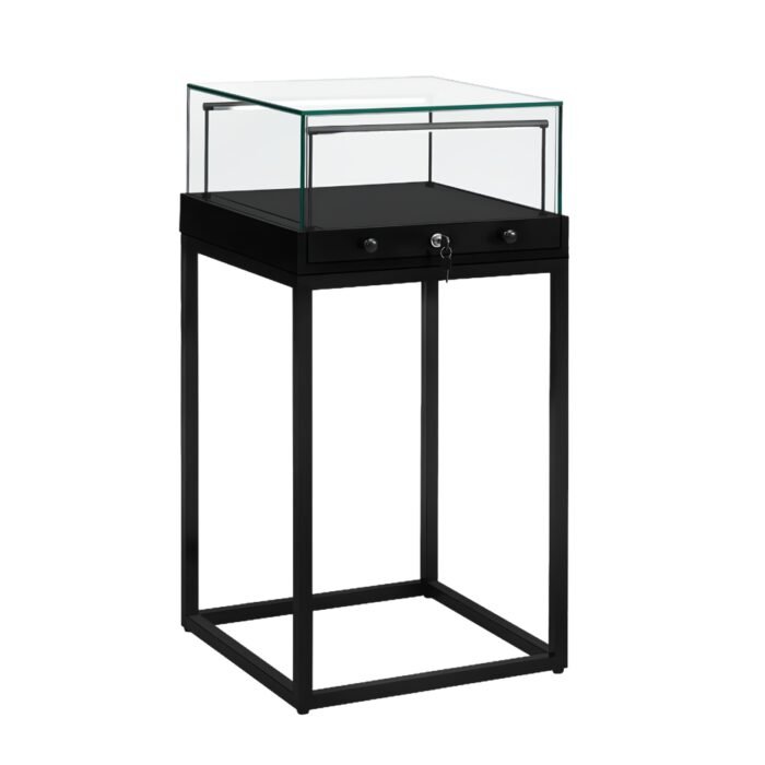 Black Glass Counter Display Case