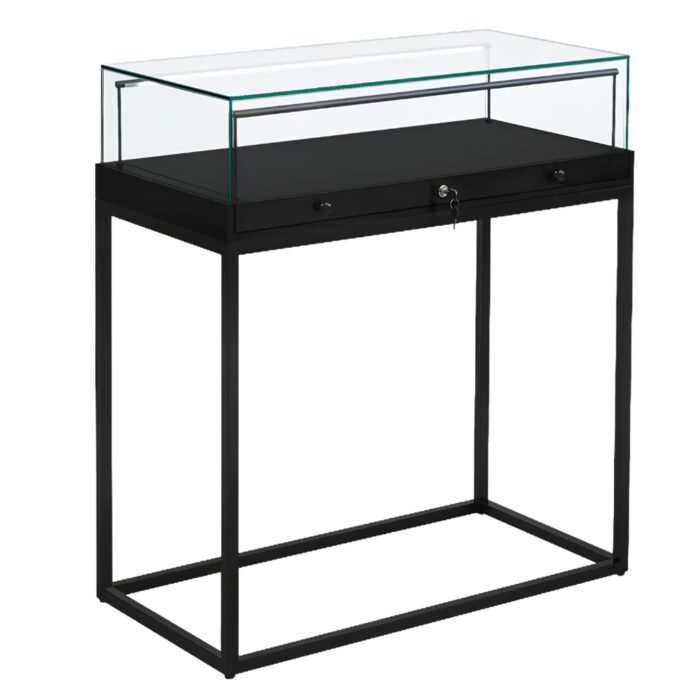 Black Glass Counter Display Case