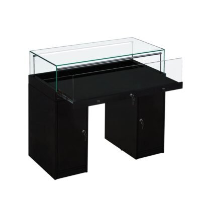 Black Glass Counter Display Case