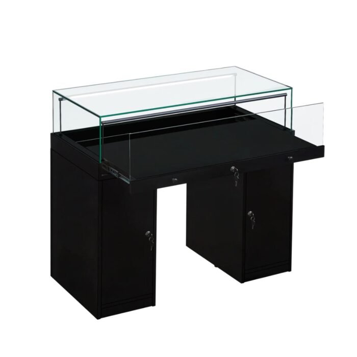 Black Glass Counter Display Case