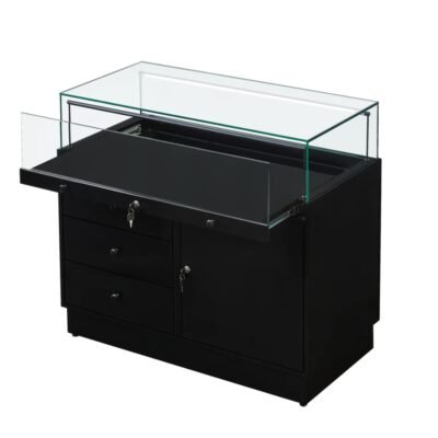 Black Glass Counter Display Case