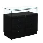 Black Glass Counter Display Case