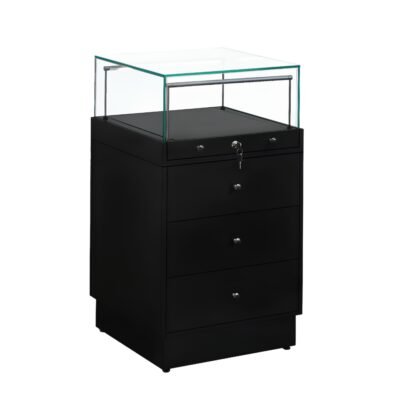 Black Glass Counter Display Case