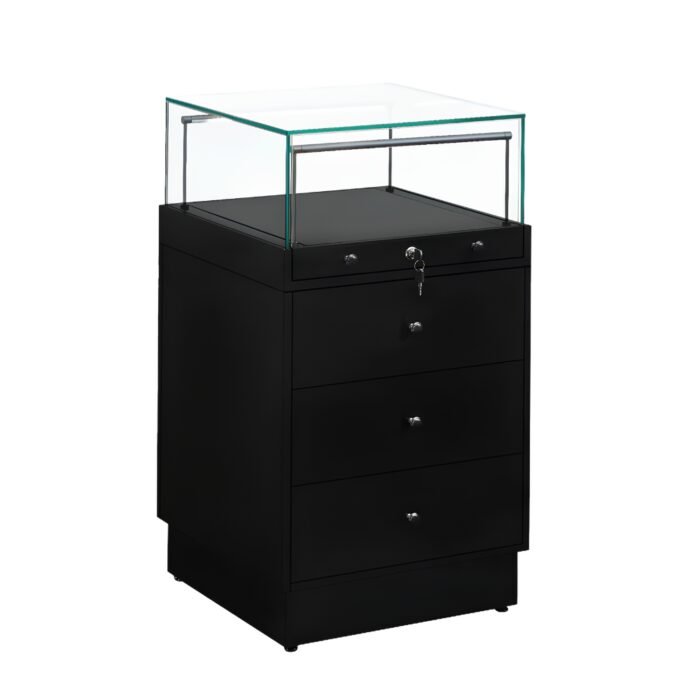 Black Glass Counter Display Case