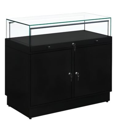 Black Glass Counter Display Case