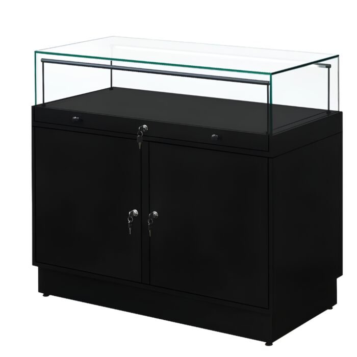 Black Glass Counter Display Case