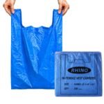 13 Jumbo Blue Heavy Duty Vest Carrier Bags