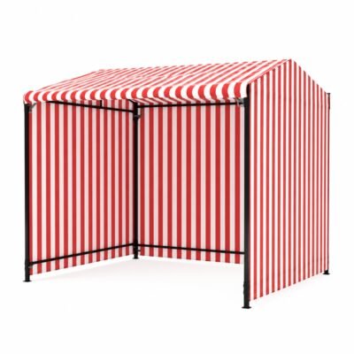 170GSM Red & White Striped Waterproof Tarpaulin