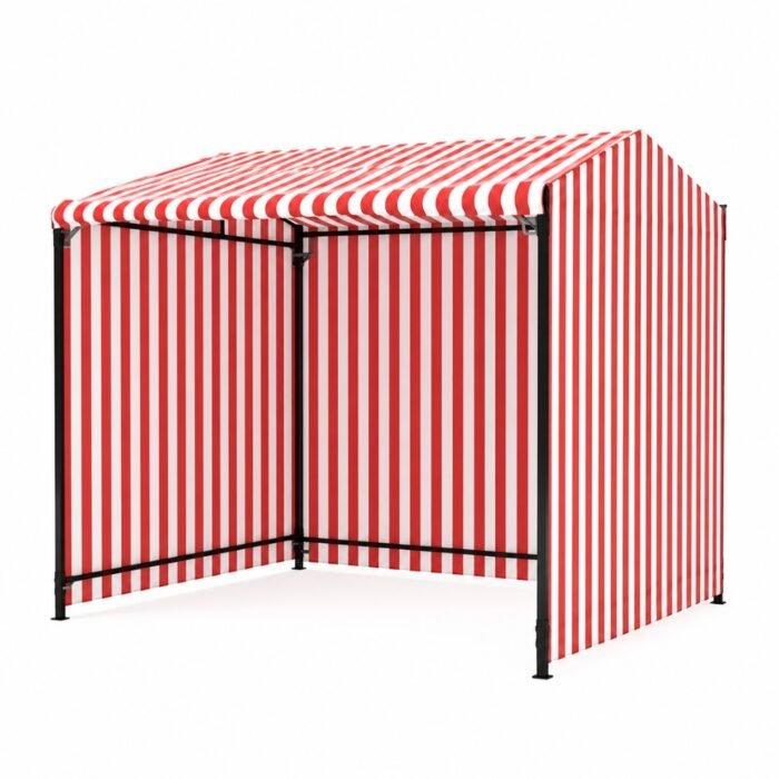 170GSM Red & White Striped Waterproof Tarpaulin