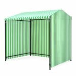 170GSM Green & White Striped Waterproof Tarpaulin