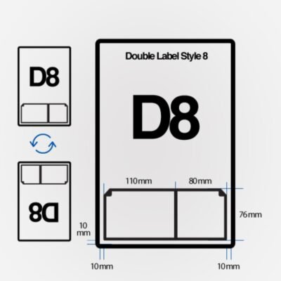 D8 Double Integrated Labels