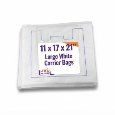 White Vest Carrier Bags