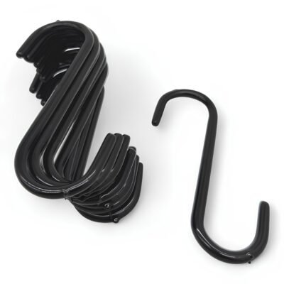Black PVC Coated Heavy Duty S Hooks