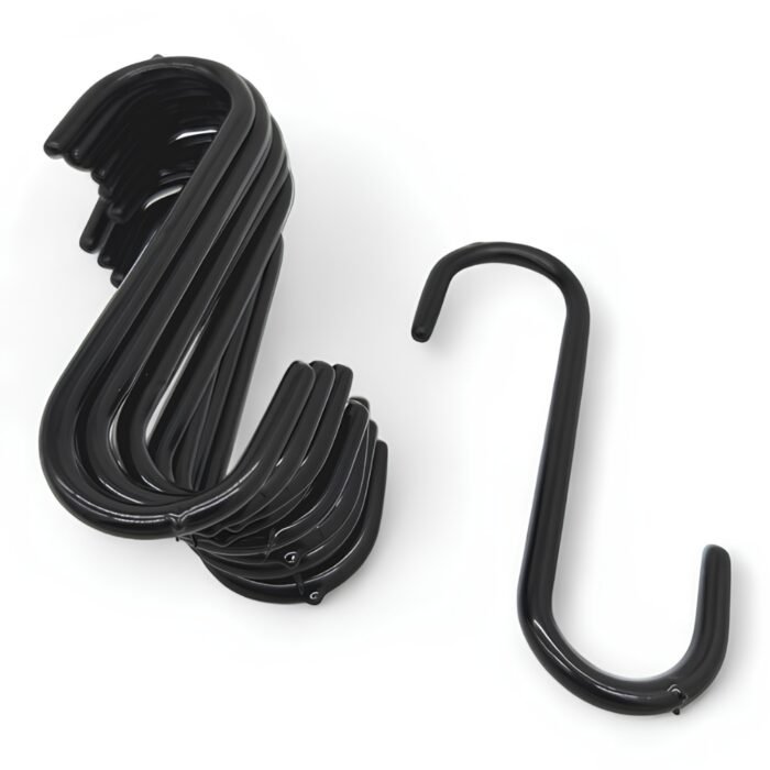 Black PVC Coated Heavy Duty S Hooks