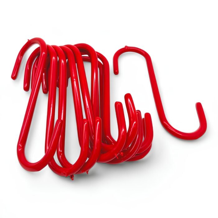 Red PVC Coated Heavy Duty S Hooks