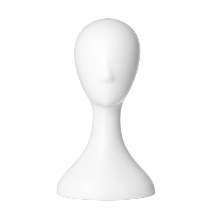 White Female Mannequin Head