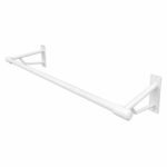 Wall Mounted Hanging Clothes Rail 1000mm – White