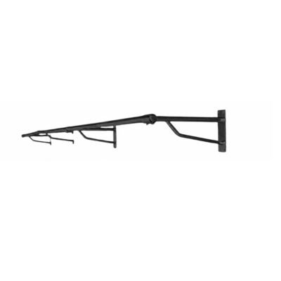 Wall Mounted Hanging Clothes Rail 2000mm – Black