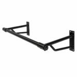Wall Mounted Hanging Clothes Rail 600mm – Black