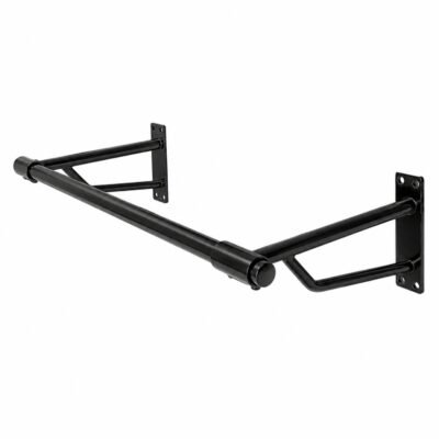 Wall Mounted Hanging Clothes Rail 600mm – Black