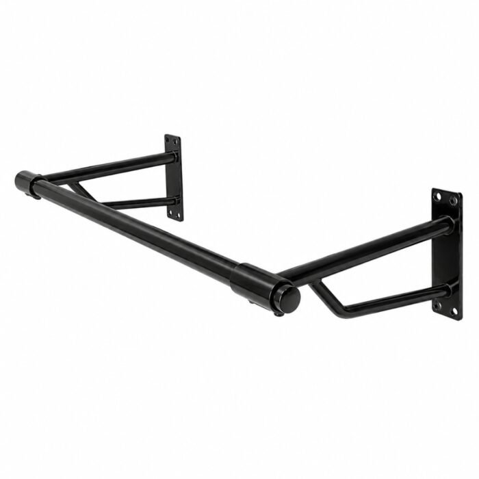 Wall Mounted Hanging Clothes Rail 600mm – Black