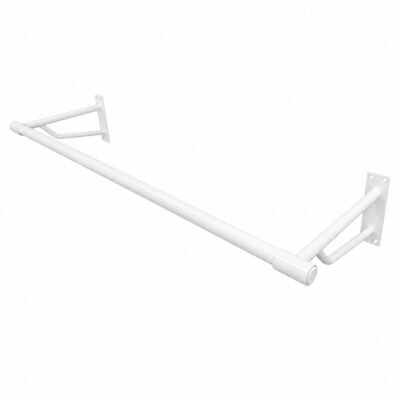 Wall Mounted Hanging Clothes Rail 600mm – White