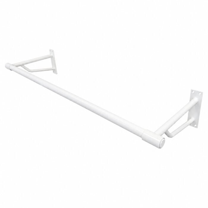 Wall Mounted Hanging Clothes Rail 600mm – White