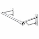 Wall Mounted Hanging Clothes Rail 900mm Chrome