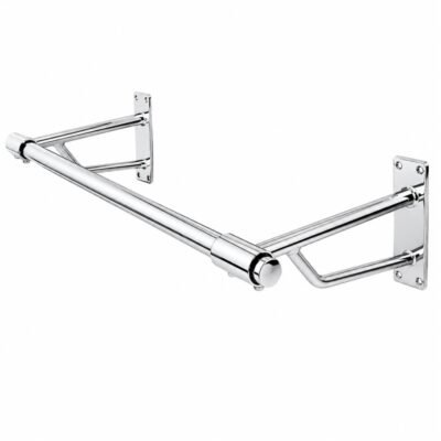 Wall Mounted Hanging Clothes Rail 900mm Chrome