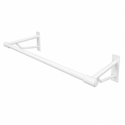 Wall Mounted Hanging Clothes Rail 900mm – White