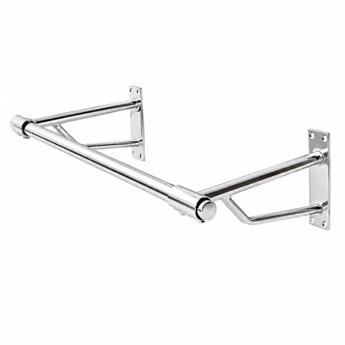 Wall Mounted Hanging Clothes Rail 600mm – Chrome