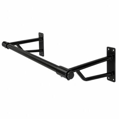 Wall Mounted Hanging Clothes Rail 900mm – Black