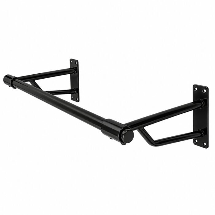 Wall Mounted Hanging Clothes Rail 900mm – Black