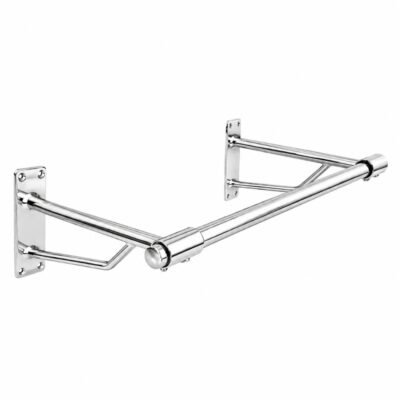 Wall Mounted Hanging Clothes Rail 1000mm – Chrome