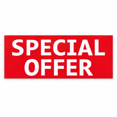 SPECIAL OFFER Poster 120cm x 40cm: Attract Customers with this Bold & Visible Signage