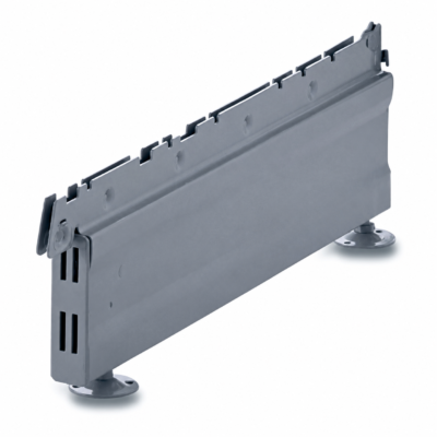 H16cm - Silver Base Leg for Retail Shelving