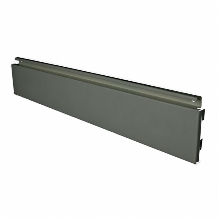 Silver Slat Back Panel for Retail Shelving