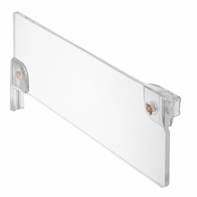 Acrylic Shelf Divider for Retail Shelving - H75mm