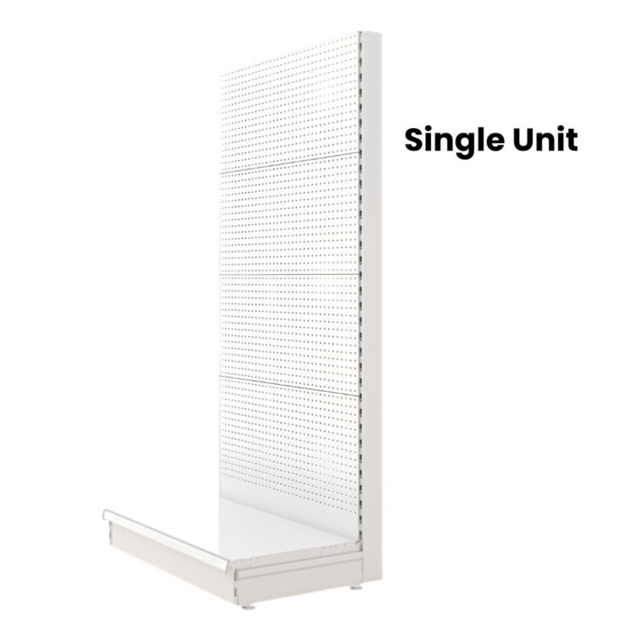 Retail Perforated Back Panel Shelving